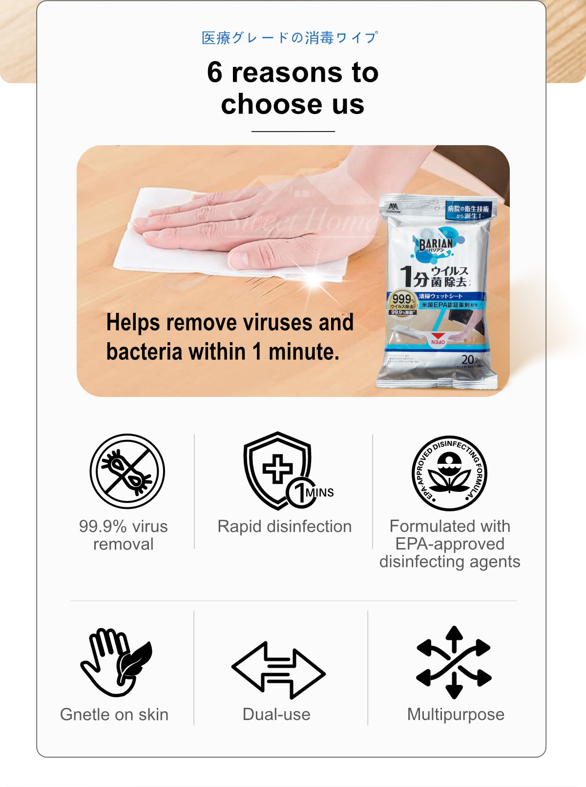 Condor Medical-Inspired Disinfectant Wipes-2